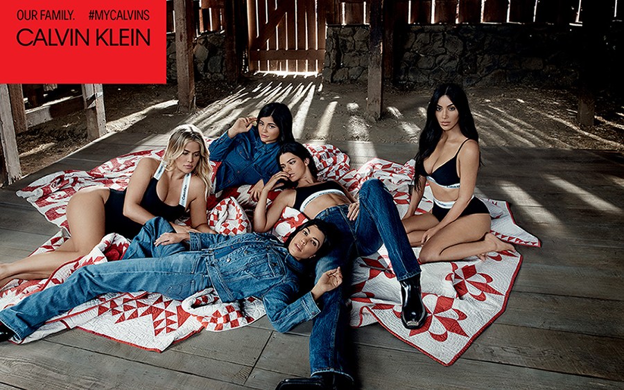 Kardashian-Jenner Sisters Model for Calvin Klein Jeans and Underwear