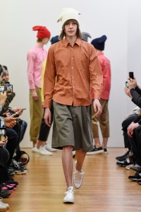 Model on the catwalk