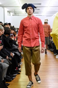 Model on the catwalk