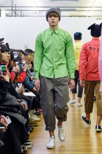 Lennon Gallagher on the catwalk