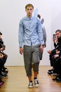 Model on the catwalk