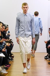 Model on the catwalk