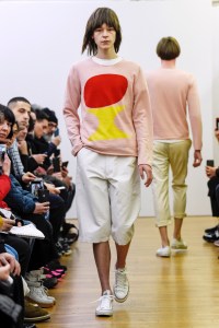 Model on the catwalk