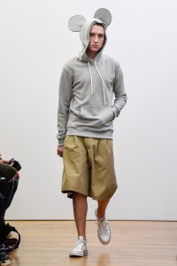 Model on the catwalk