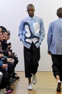 Model on the catwalk