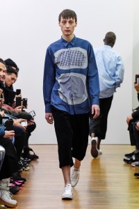 Model on the catwalk
