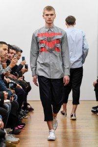 Model on the catwalk