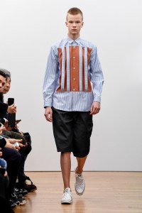 Model on the catwalk