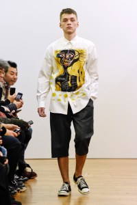 Model on the catwalk