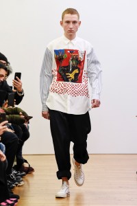 Model on the catwalk