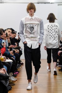 Model on the catwalk