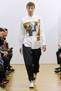 Model on the catwalk