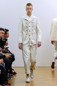 Model on the catwalk