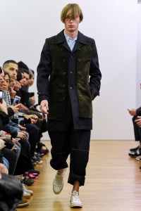 Model on the catwalk
