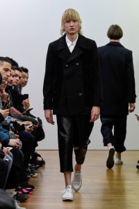 Model on the catwalk