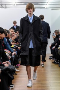 Model on the catwalk