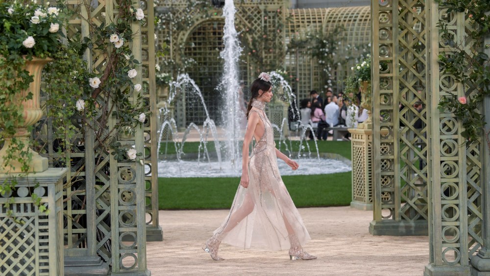 Model on the catwalk