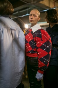 Backstage at Charles Jeffrey Loverboy Men's Fall 2018