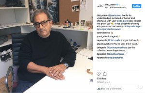 Then A.P.C. founder Jean Touitou had the account founder(s) in for a private meeting.