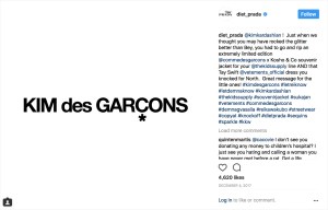 7Diet Prada calls Kim Kardashian-West “Kim de Garcons” and accuses her of copying Vetements.