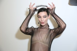 Backstage at Christian Dior Couture Spring 2018