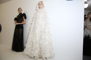 Backstage at Christian Dior Couture Spring 2018