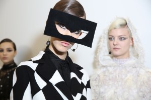 Backstage at Christian Dior Couture Spring 2018