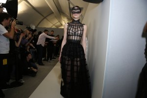 Backstage at Christian Dior Couture Spring 2018