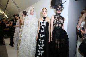 Backstage at Christian Dior Couture Spring 2018