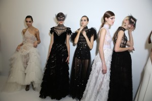 Backstage at Christian Dior Couture Spring 2018