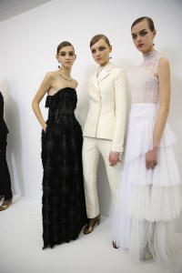 Backstage at Christian Dior Couture Spring 2018
