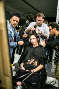 Backstage at Ermenegildo Zegna Men's Fall 2018