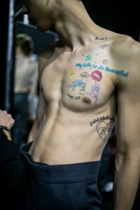 Backstage at Ermenegildo Zegna Men's Fall 2018