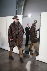 Backstage at Fendi Men's Fall 2018