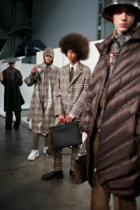 Backstage at Fendi Men's Fall 2018