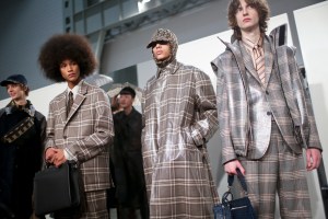 Backstage at Fendi Men's Fall 2018
