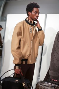 Backstage at Fendi Men's Fall 2018