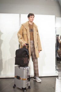 Backstage at Fendi Men's Fall 2018