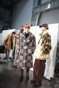 Backstage at Fendi Men's Fall 2018