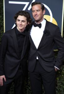 Timothee Chalamet and Armie Hammer, Golden Globes 2018