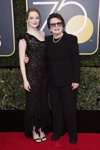 Emma Stone and Billie Jean King, Golden Globes 2018