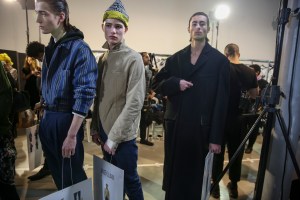 Backstage at Haider Ackermann Men's Fall 2018