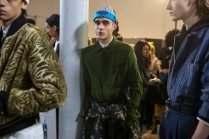 Backstage at Haider Ackermann Men's Fall 2018
