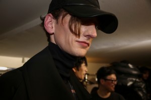 Backstage at Juun J Men's Fall 2018