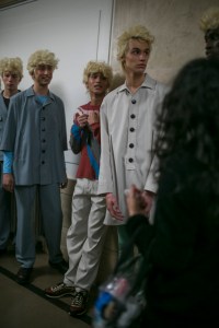 Backstage at Kiko Kostadinov Men's Fall 2018