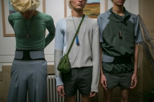 Backstage at Kiko Kostadinov Men's Fall 2018