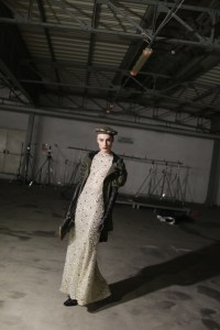 Backstage at Moschino Men's Fall 2018