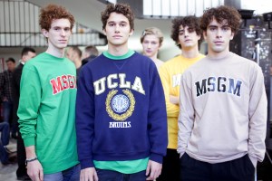 Backstage at MSGM Men's Fall 2018