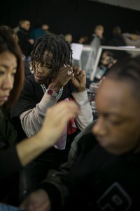 Backstage at Off-White Men's Fall 2018