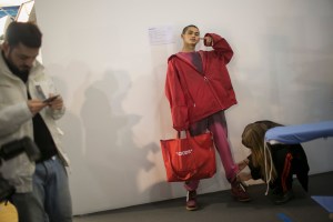 Backstage at Off-White Men's Fall 2018